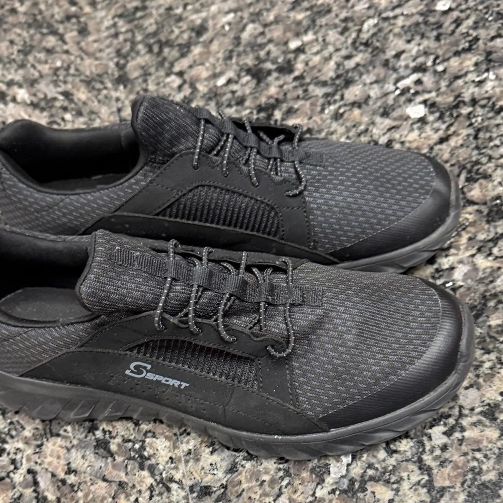 Sporto Men's Charcoal Black Sneakers